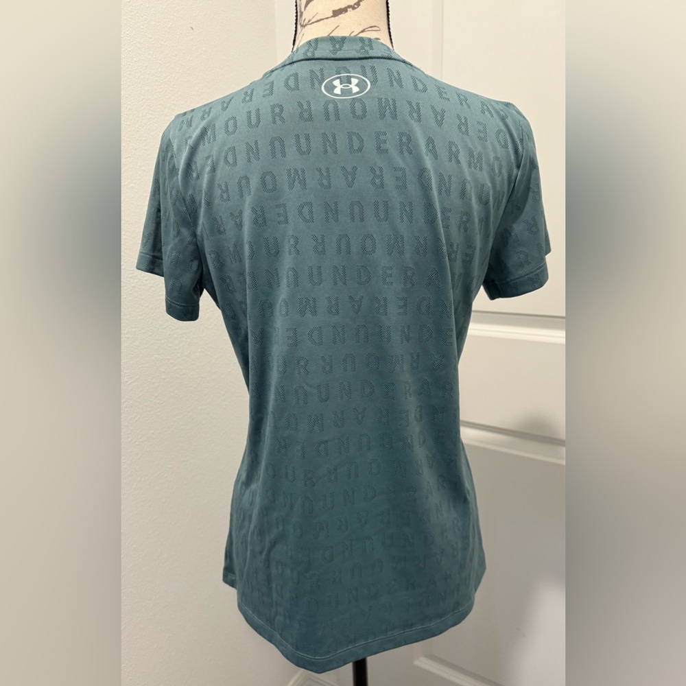 NWOT Under Armour Velocity Wordmark Jacquard Short Sleeve - Picture 5 of 10